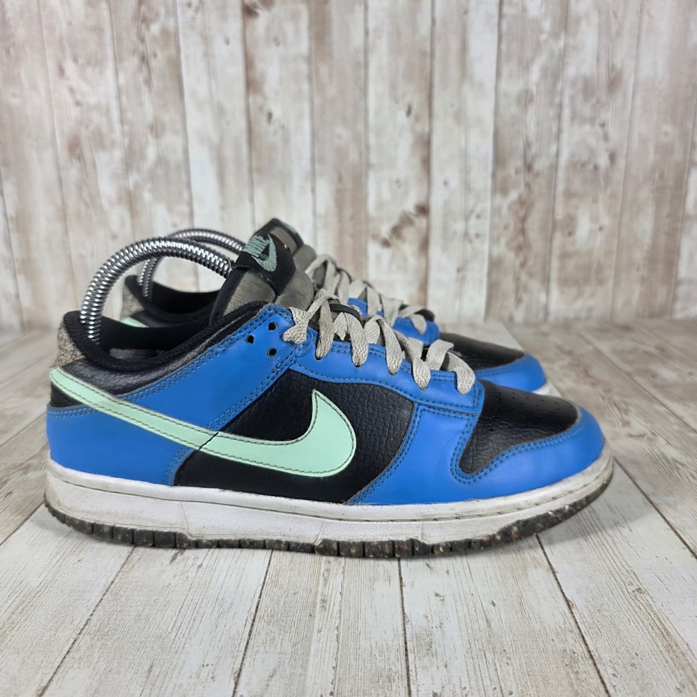 Nike Dunk Low Recycled Grind Blue Black Sneakers Youth Size 6Y DR0165-001